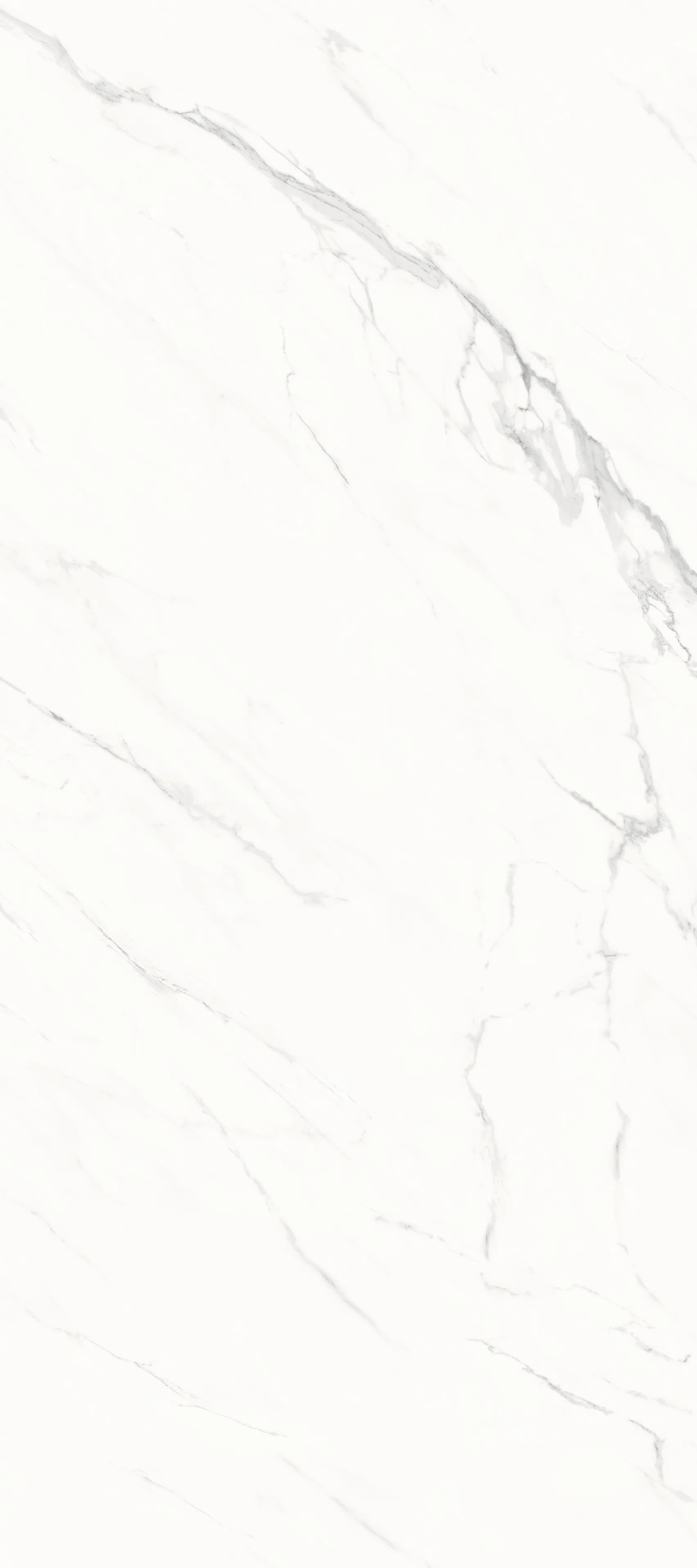 Pattern C of MA1227011SL satin white marble look sintered stone with detailed natural stone style veining