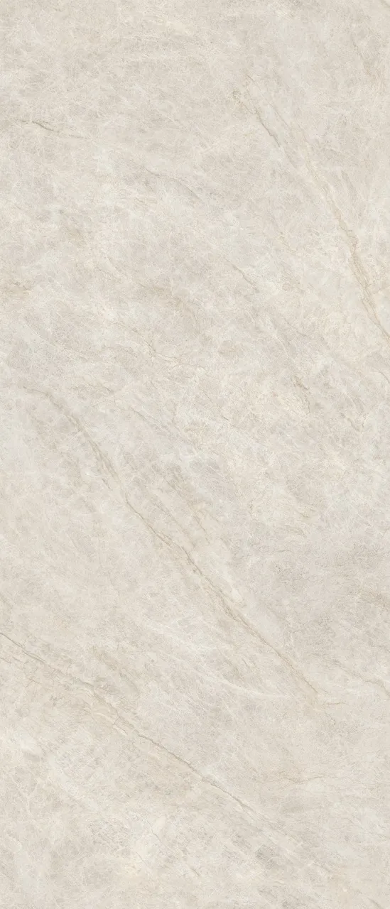 1200×2800mm marble look matte textured beige sintered stone slab with natural stone veining and soft textured finish