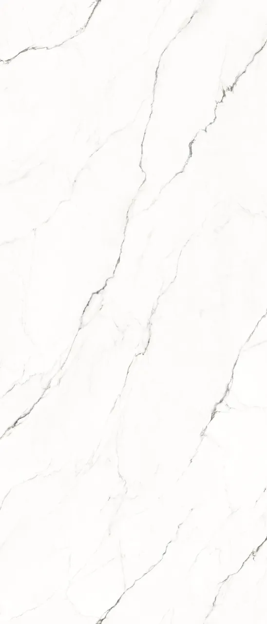 White Marble Look Matte Textured Sintered Stone Slab A Pattern MA1228030ST