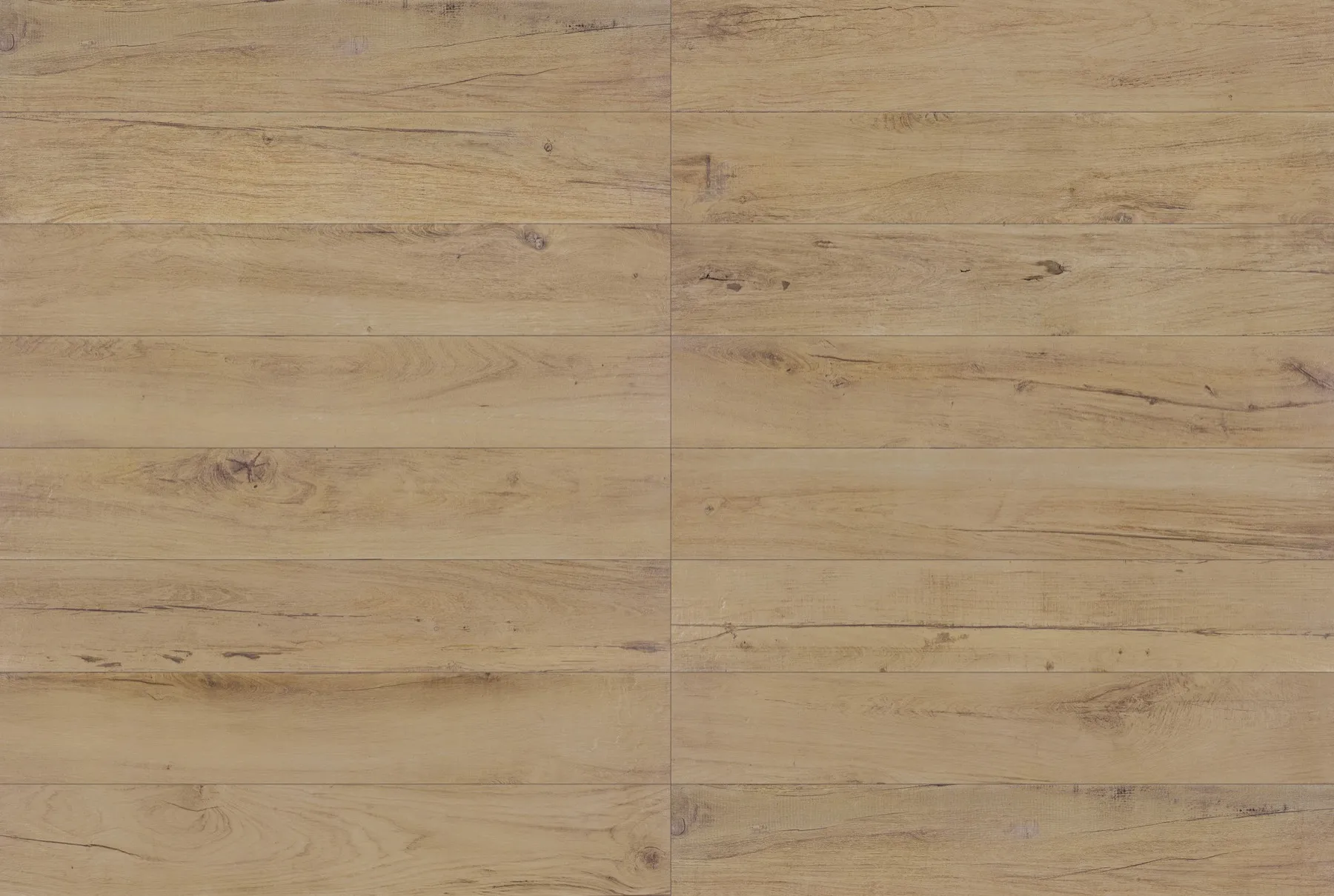 OW902122 Beige Wood Look porcelain tile shown in an application-style product view