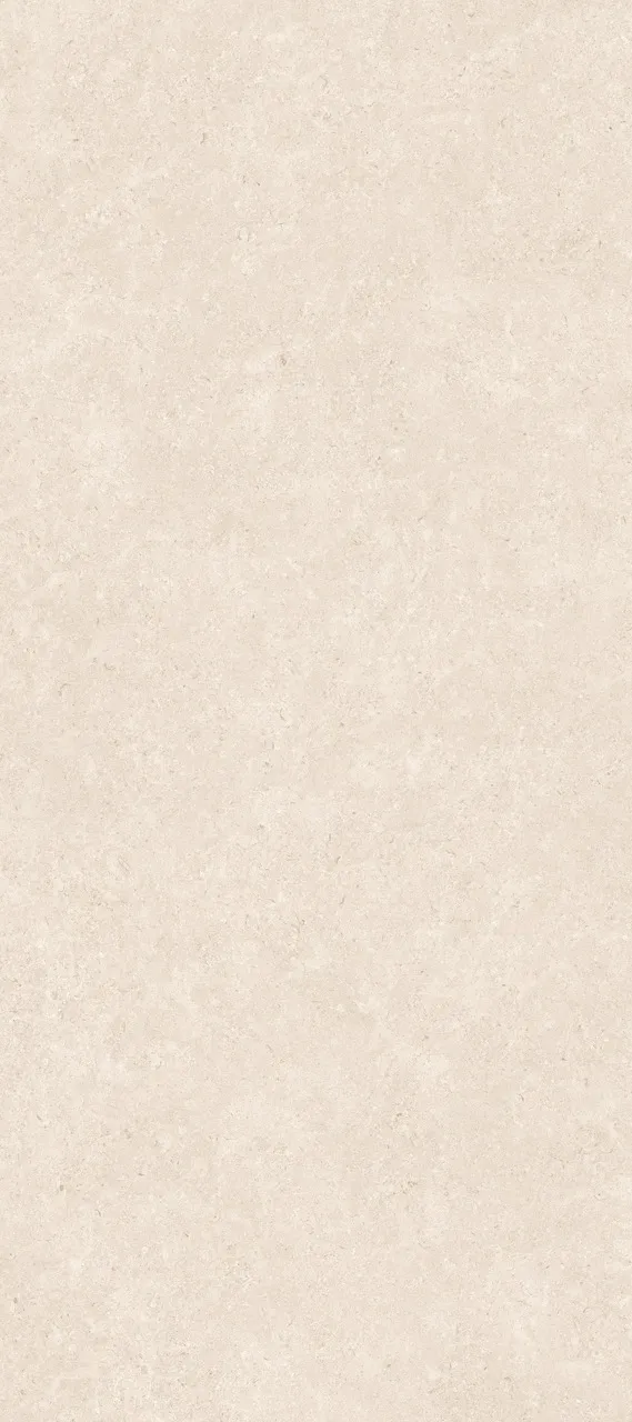 large format beige limestone look sintered stone slab with natural stone texture