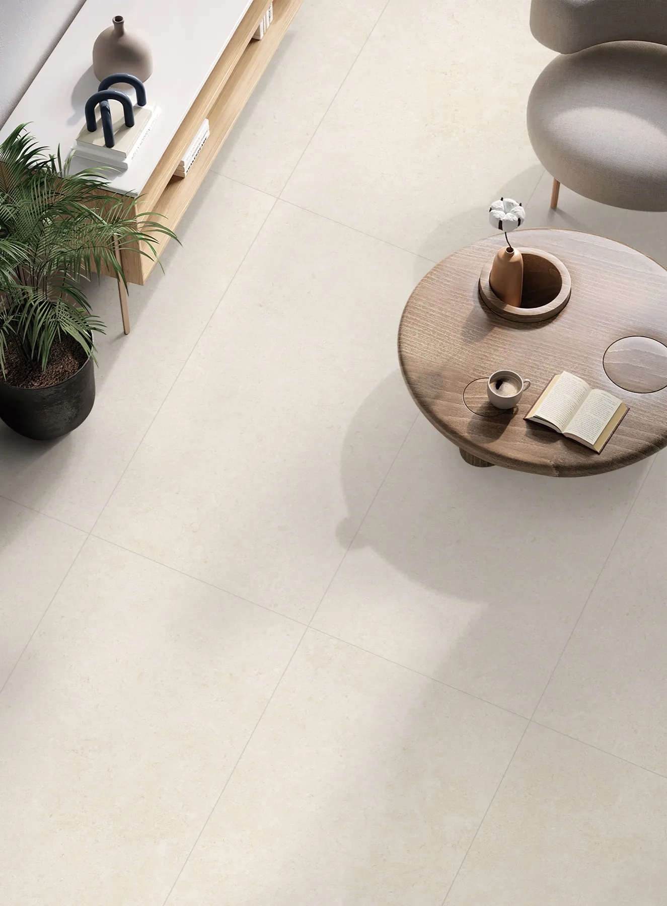 OSL311GL612 / OSL311ST612 beige limestone porcelain tile in 600x1200mm, shown with warm beige stone movement and soft limestone texture