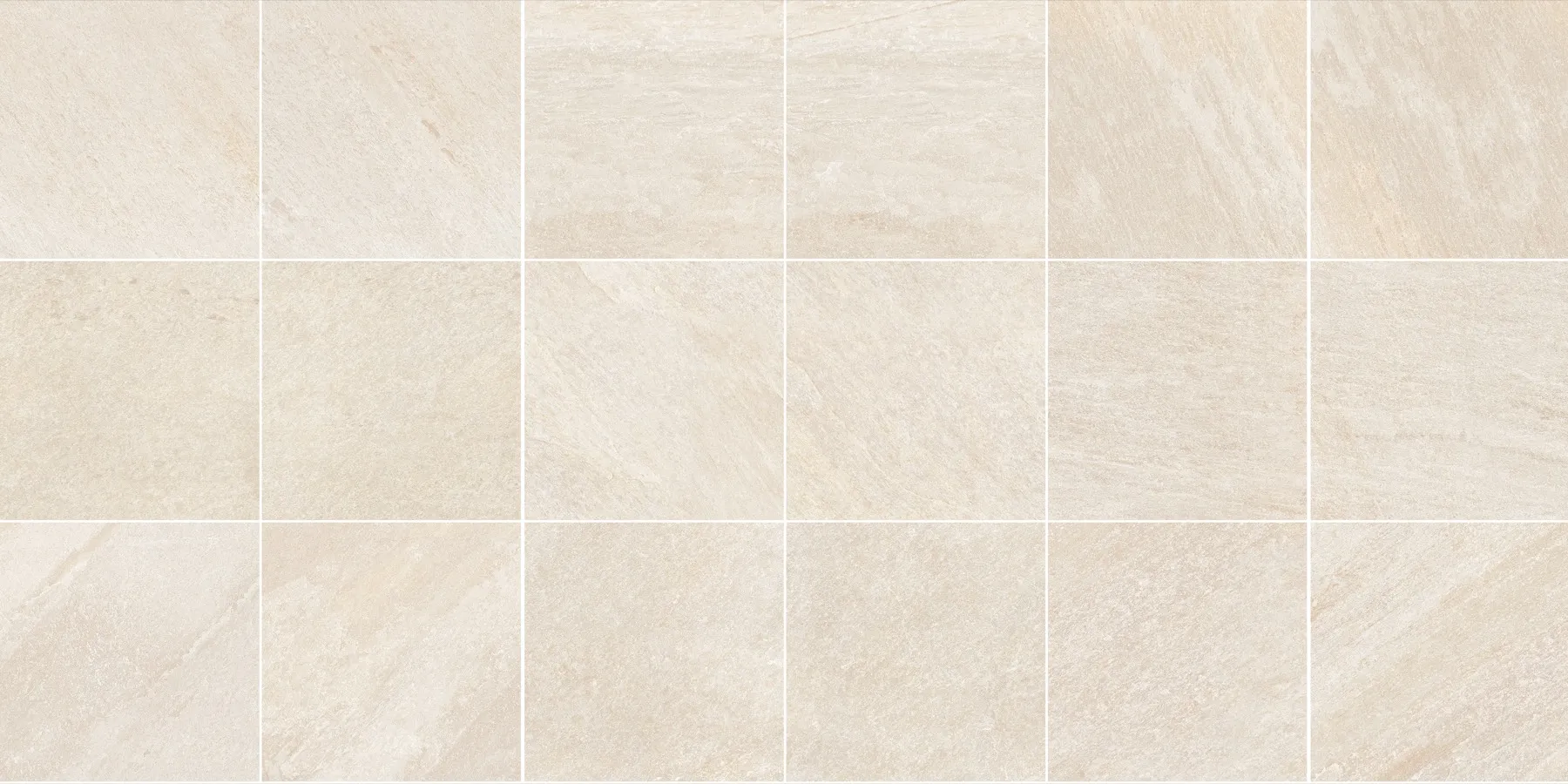 600x1200mm Glazed Matte Textured Beige Slate Look Porcelain Tile Texture Layout - QUABEI43N