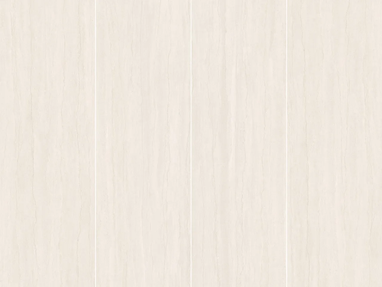 Beige travertine look sintered stone slab layout showcasing natural linear textures and large-format continuity.