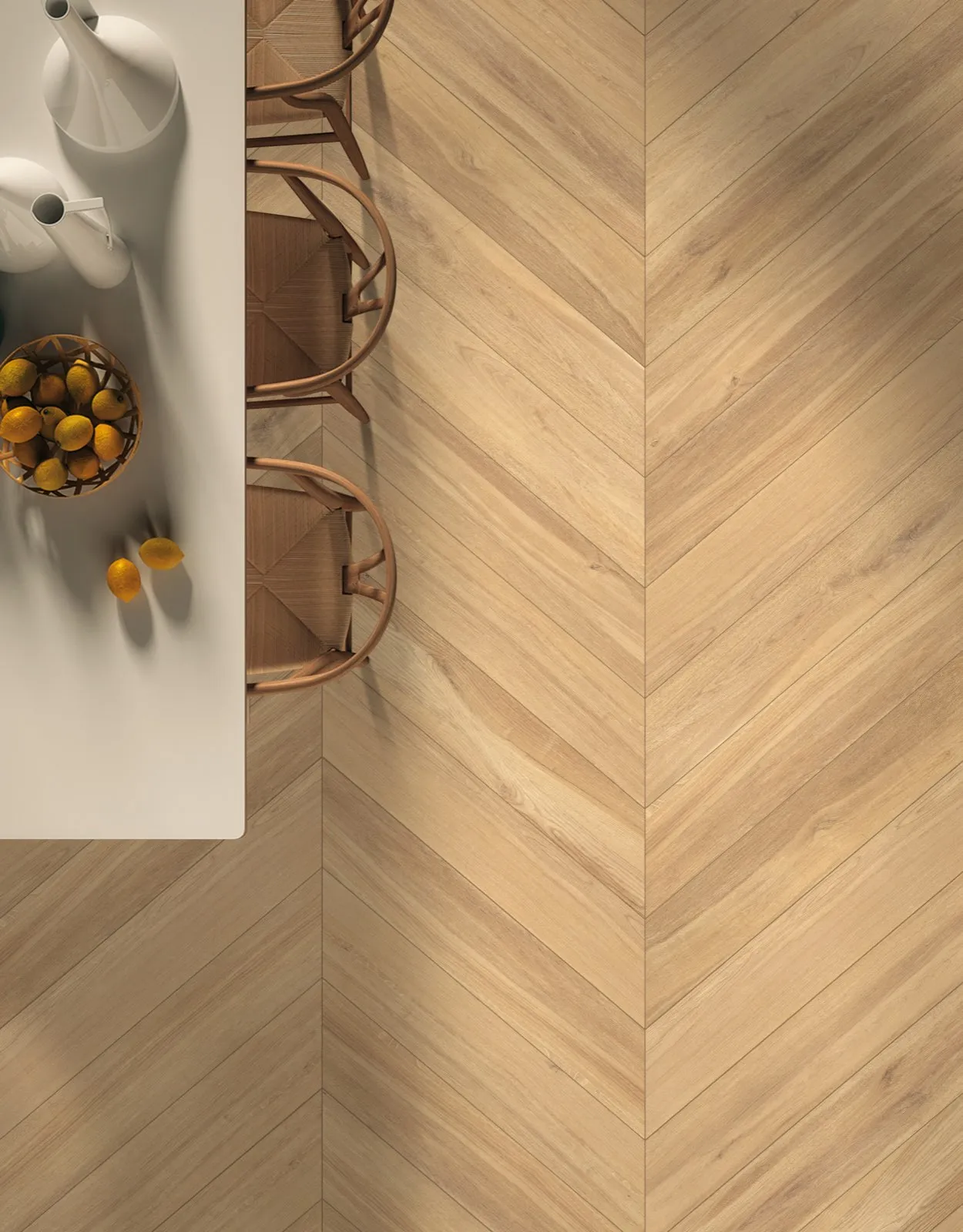 OW2012F122 Beige Wood Look porcelain tile surface in 200*1200mm with glazed matte textured finish