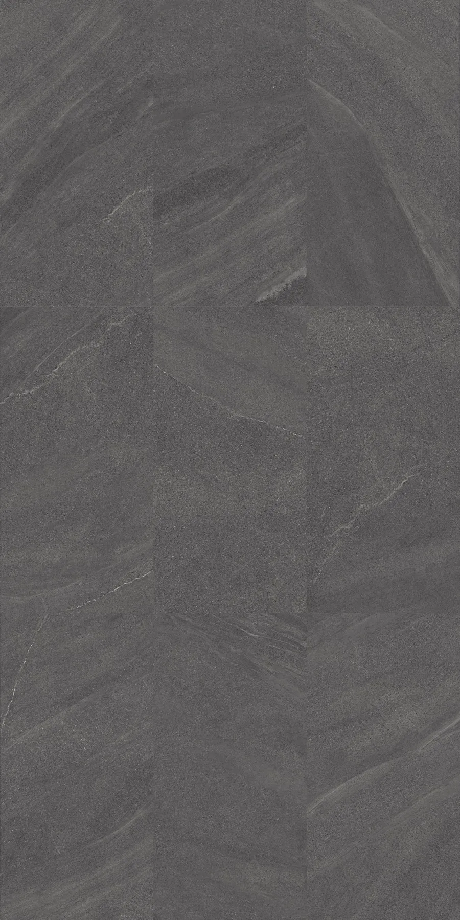 OS517DG126 / OS517DG606 404 black sandstone look porcelain tile in 600*1200mm / 600*600mm (24*48 / 24*24 Inches), shown as a texture layout showing the tile faces, surface pattern, and shade variation
