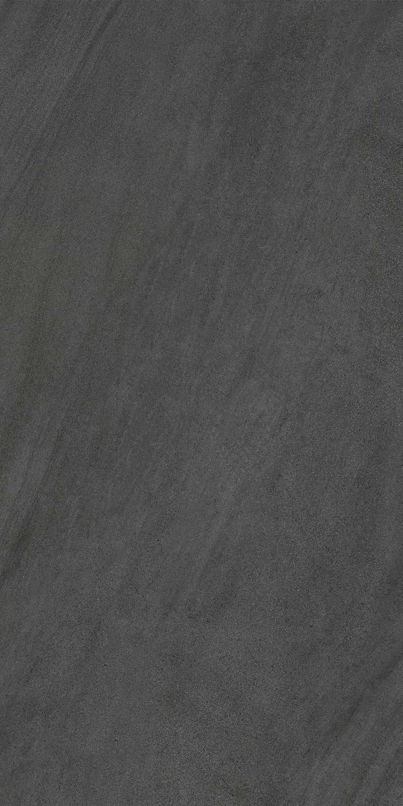 OS757DG126, OS757DG606 charcoal Sandstone Porcelain Tile in 600x1200mm and 600x600mm, shown as several tile faces arranged side by side to show the surface pattern, veining, and shade variation