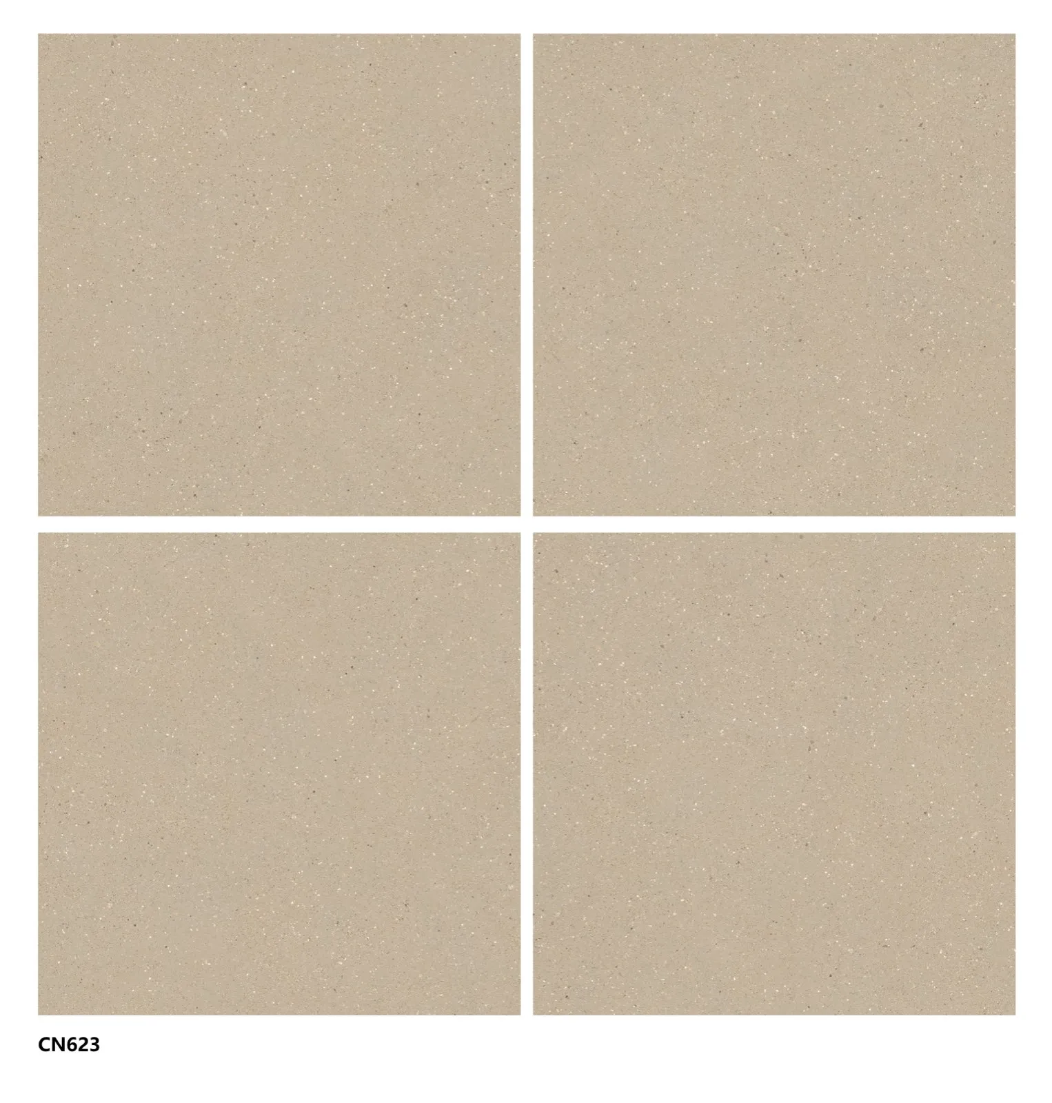 C12625 Sand Gray Terrazzo Look porcelain tile shown in an application-style product view