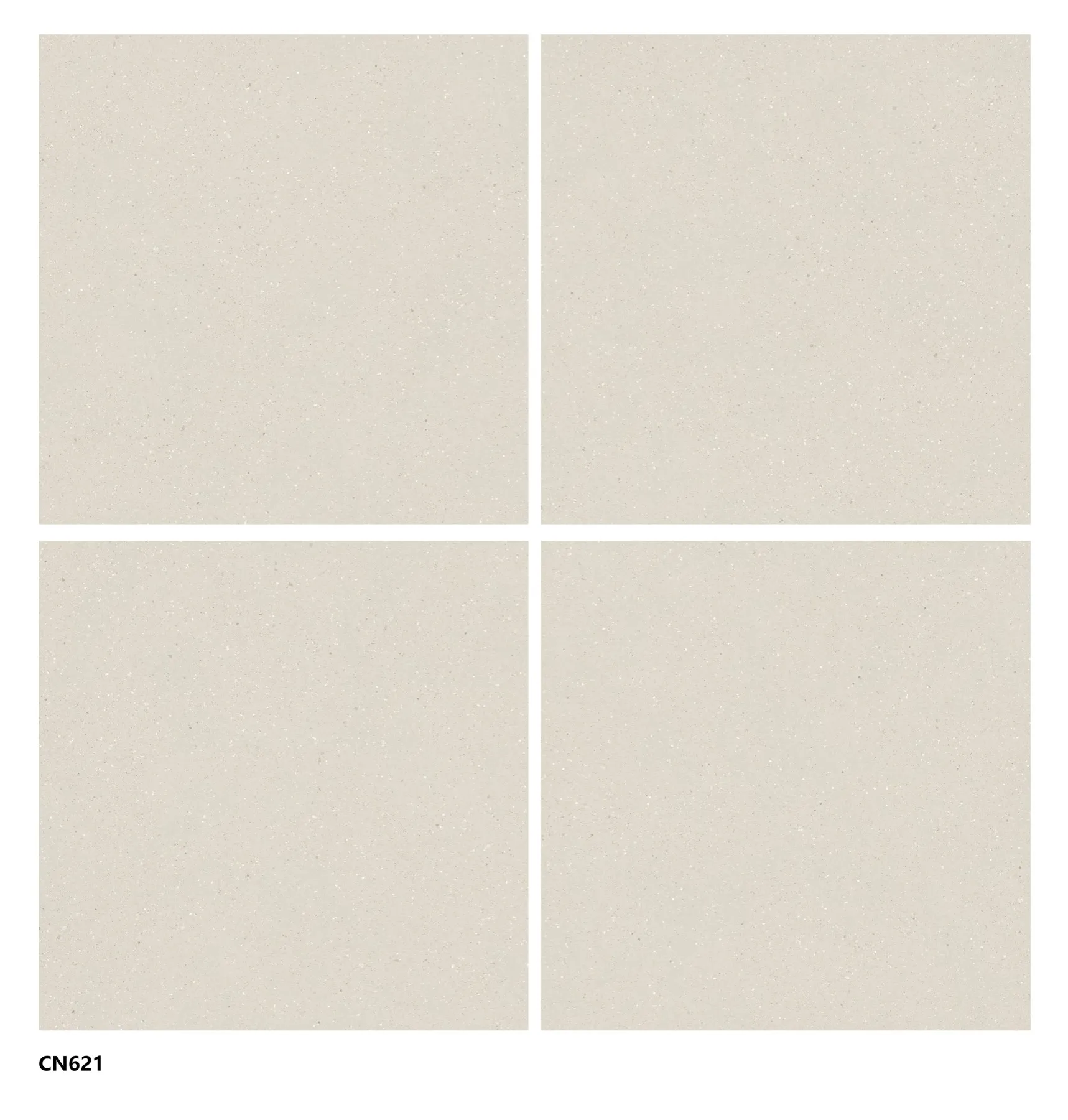 C12621 Ivory Gold Terrazzo Look porcelain tile shown in an application-style product view