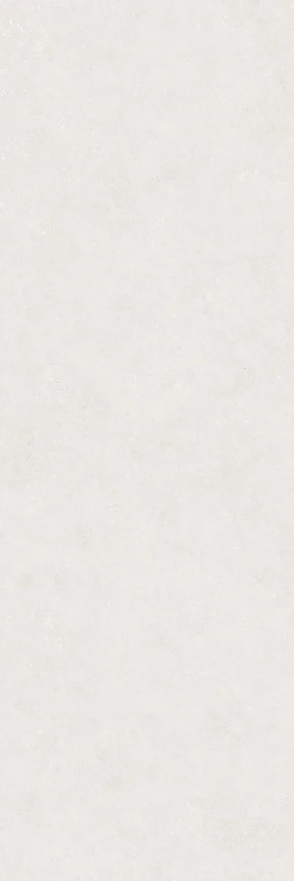 Ivory white limestone look sintered stone full slab design with glint lappato finish