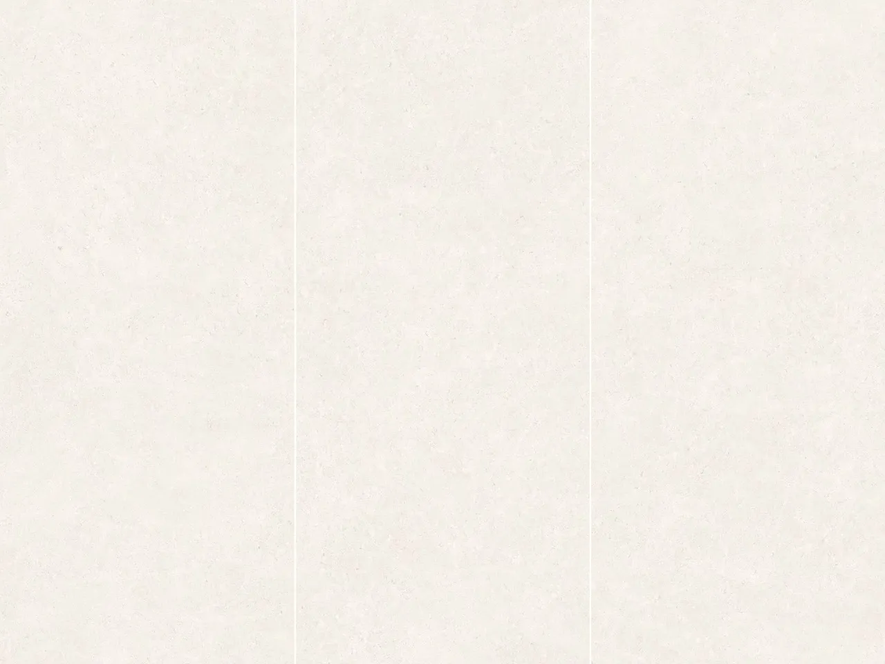 ivory white limestone look sintered stone multi slab layout for large wall installations