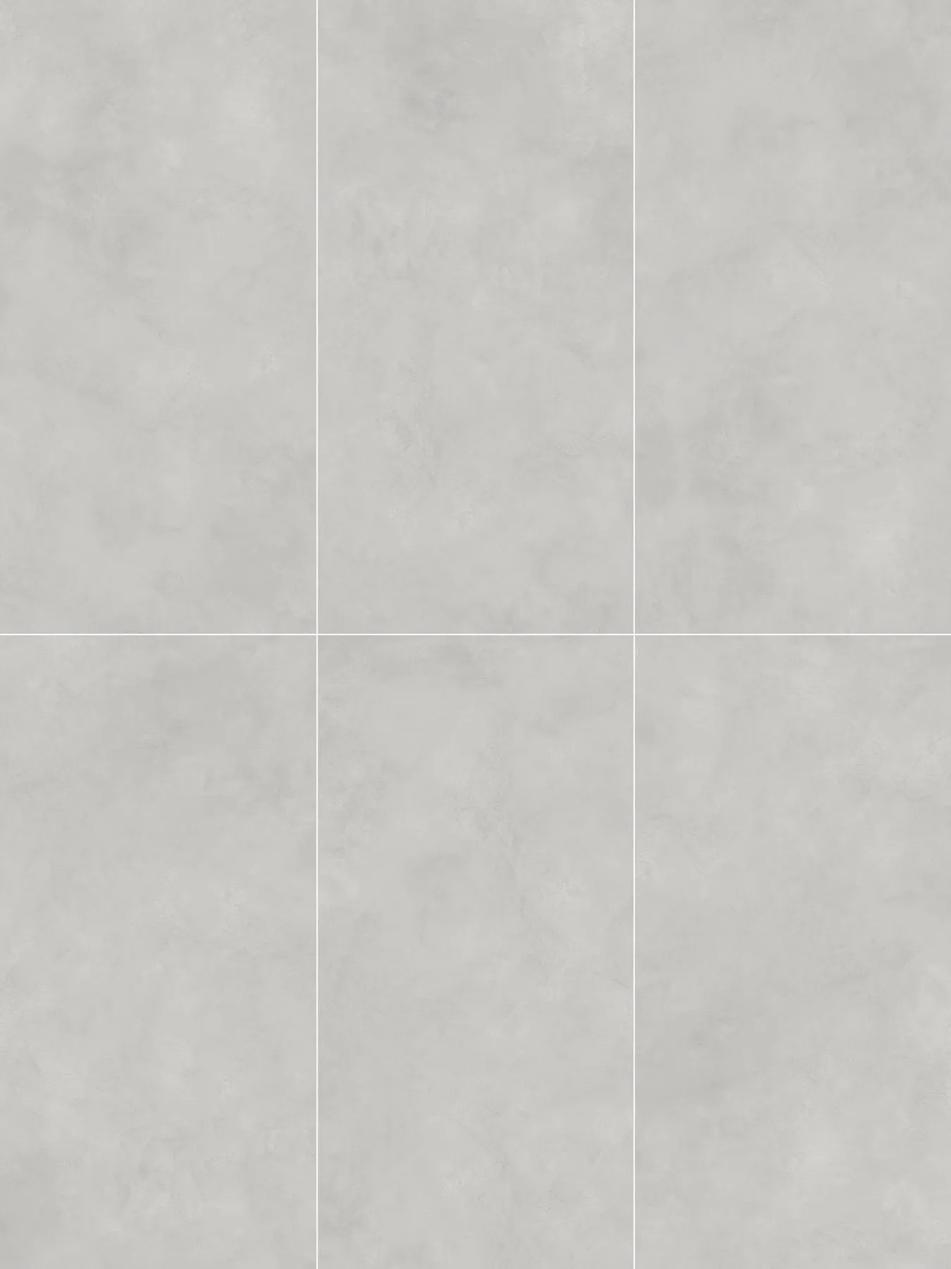 OC533126 303 white gray cement look porcelain tile in 600*1200mm (24*48 Inches), shown as a texture layout showing the tile faces, surface pattern, and shade variation