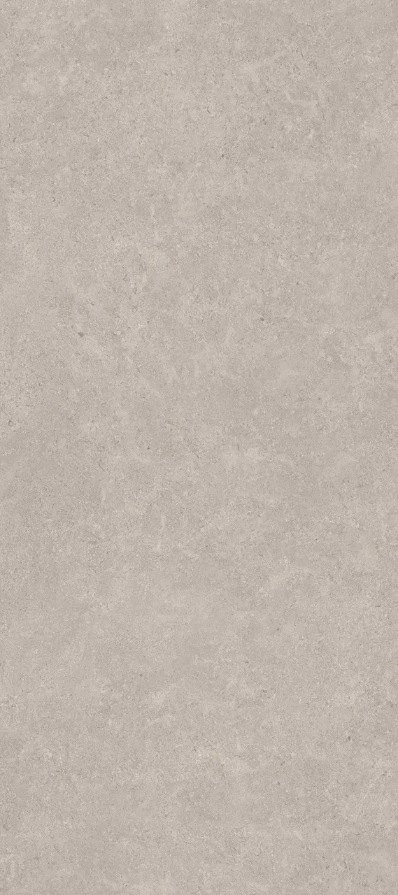 matte textured gray limestone look sintered stone with subtle natural texture
