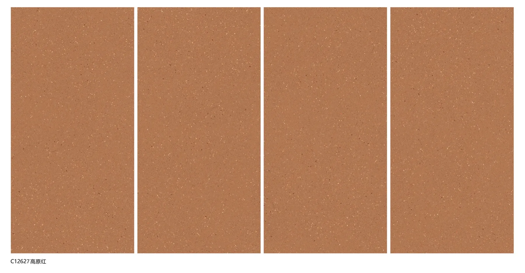 C12627 Red Terrazzo Look porcelain tile shown in an application-style product view