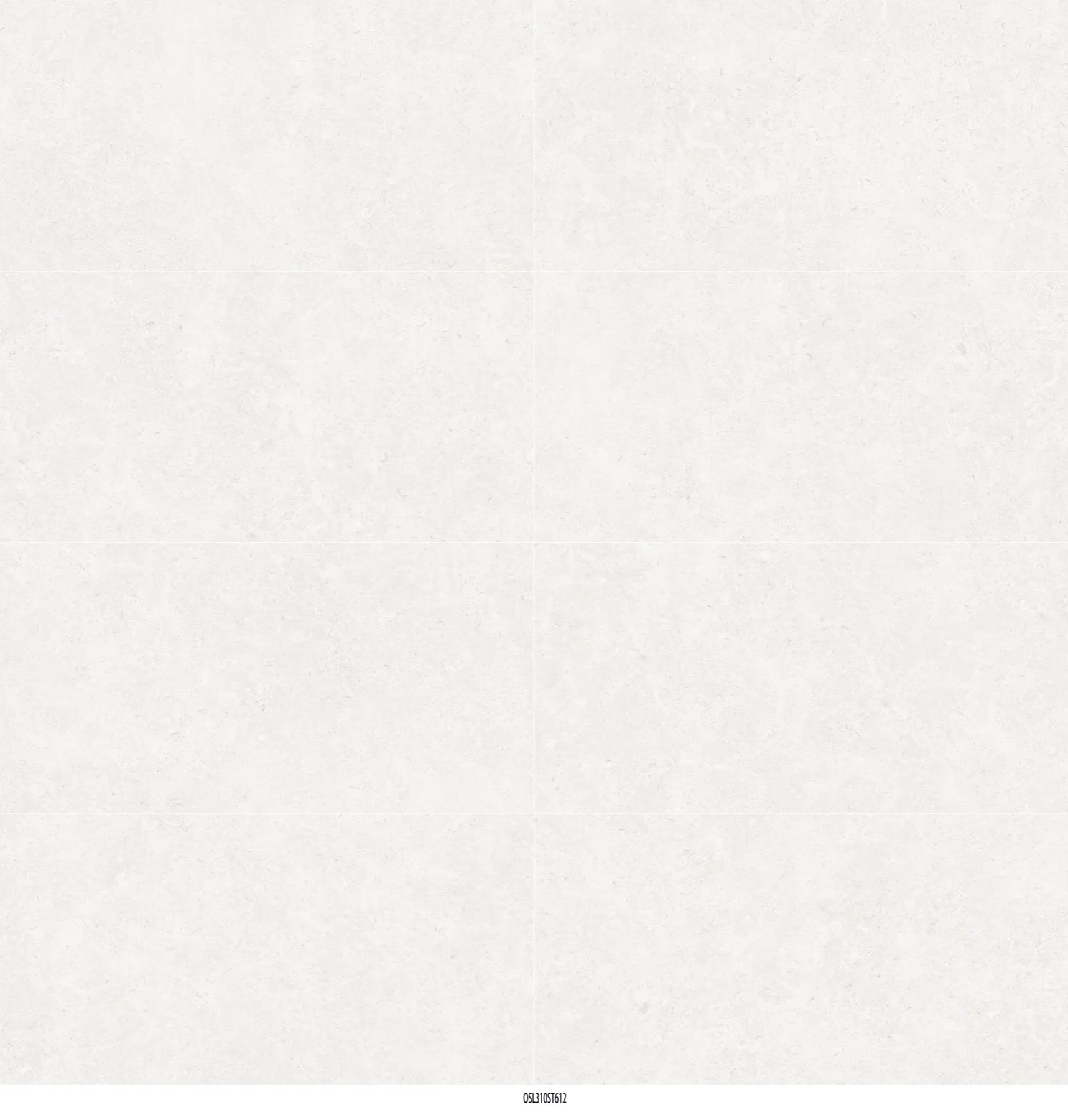 OSL310GL612, OSL310ST612 white Limestone Porcelain Tile in 600x1200mm, shown as several tile faces arranged side by side to show the surface pattern, veining, and shade variation