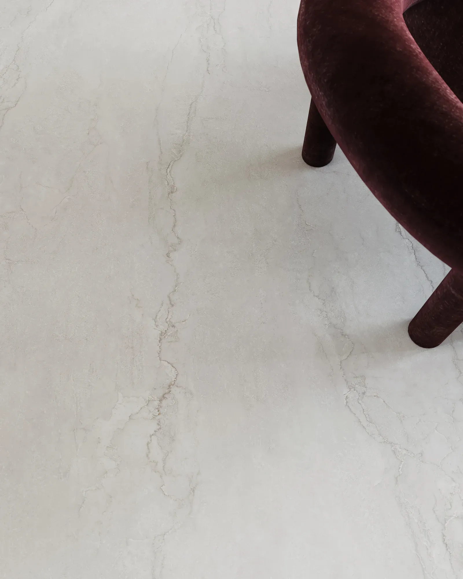 Champagne Veil beige sintered stone used in a living room floor detail
