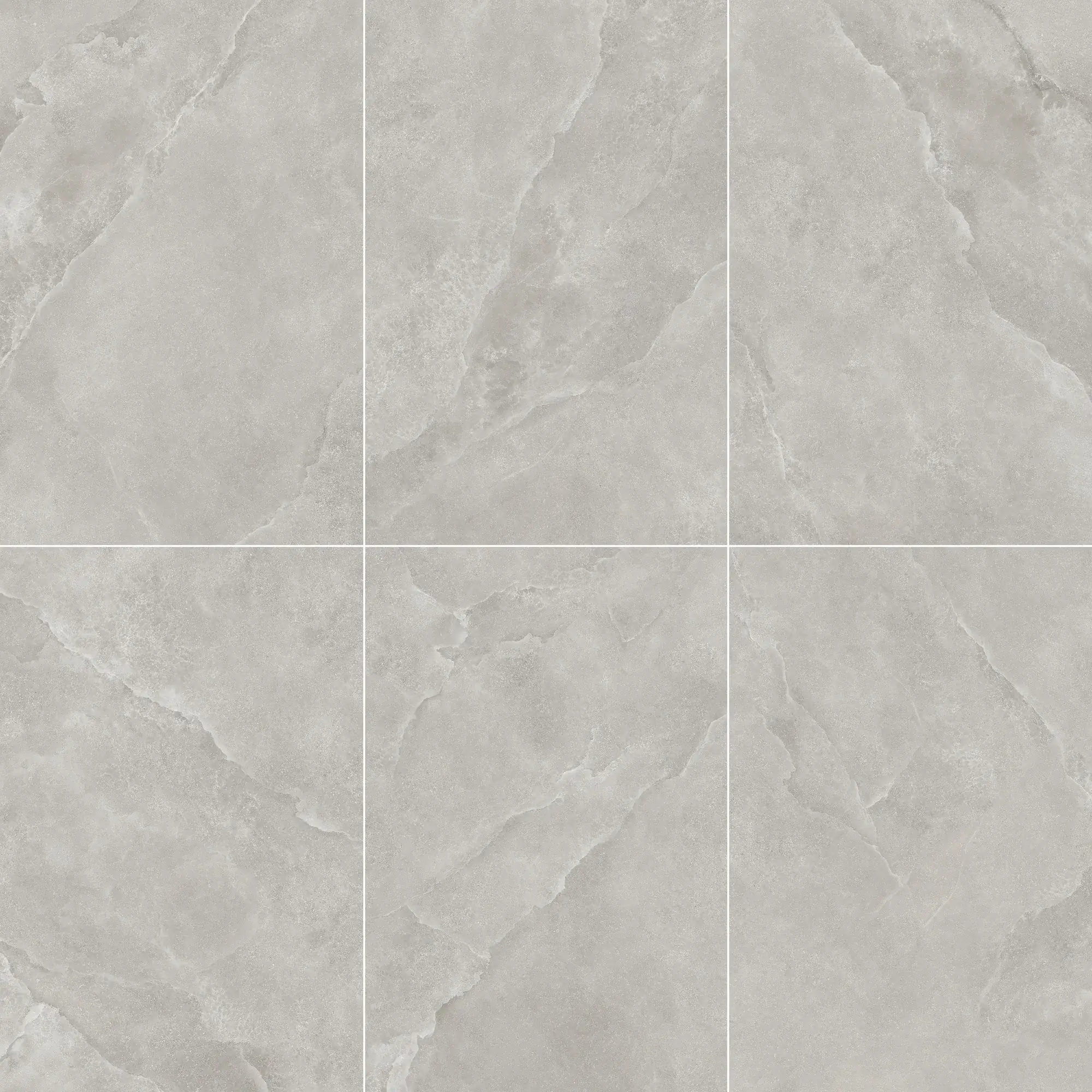 Six coordinated Jadeite Vein Gray gray onyx look sintered stone slab faces