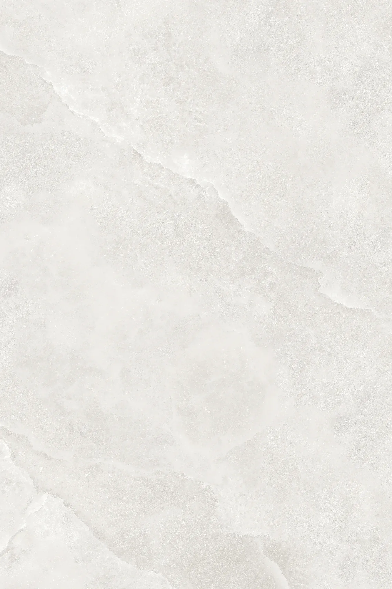 Full slab face of Jadeite Vein White warm white onyx look sintered stone