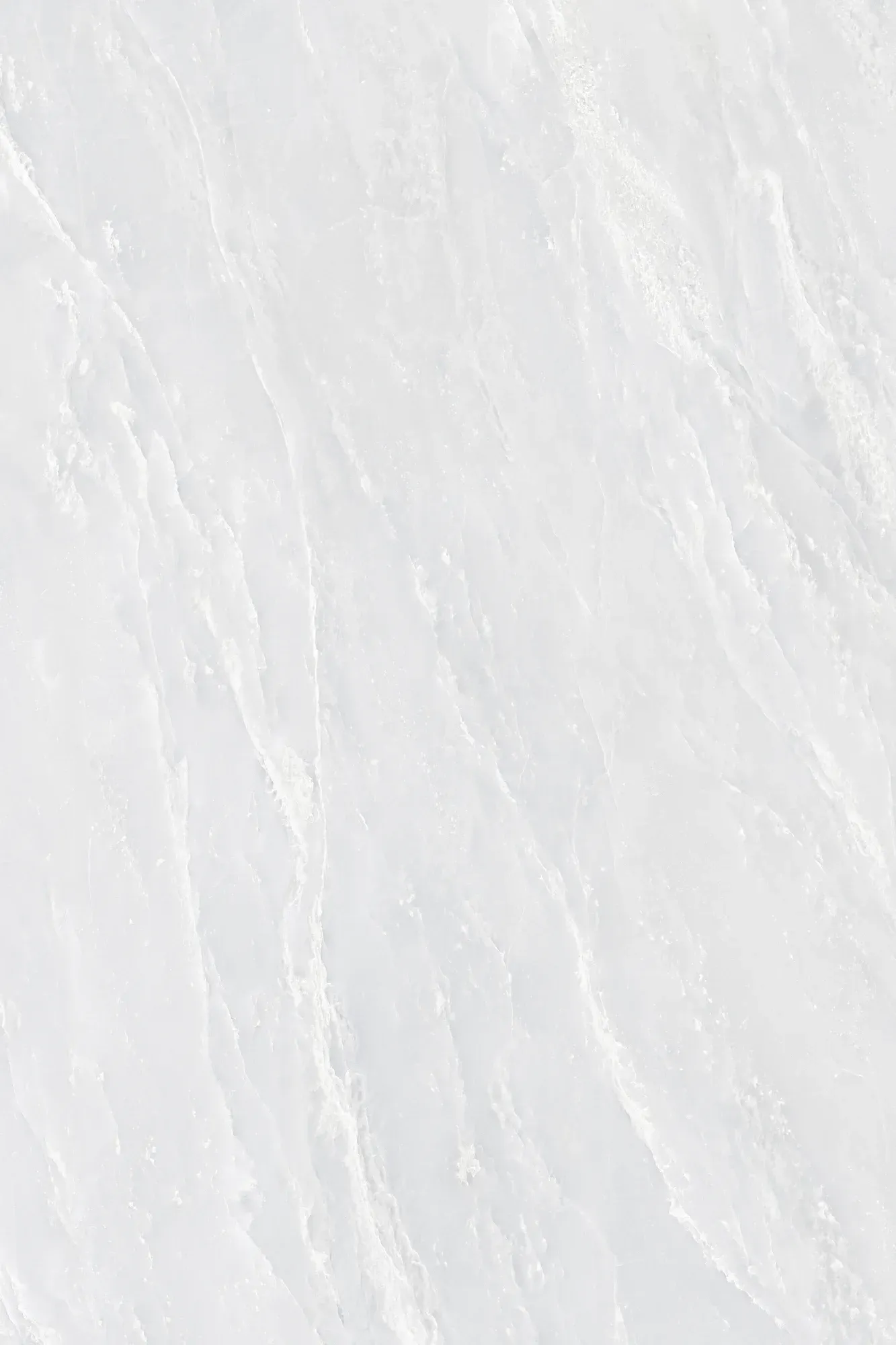 Full slab face of Royal White Jade white onyx look sintered stone