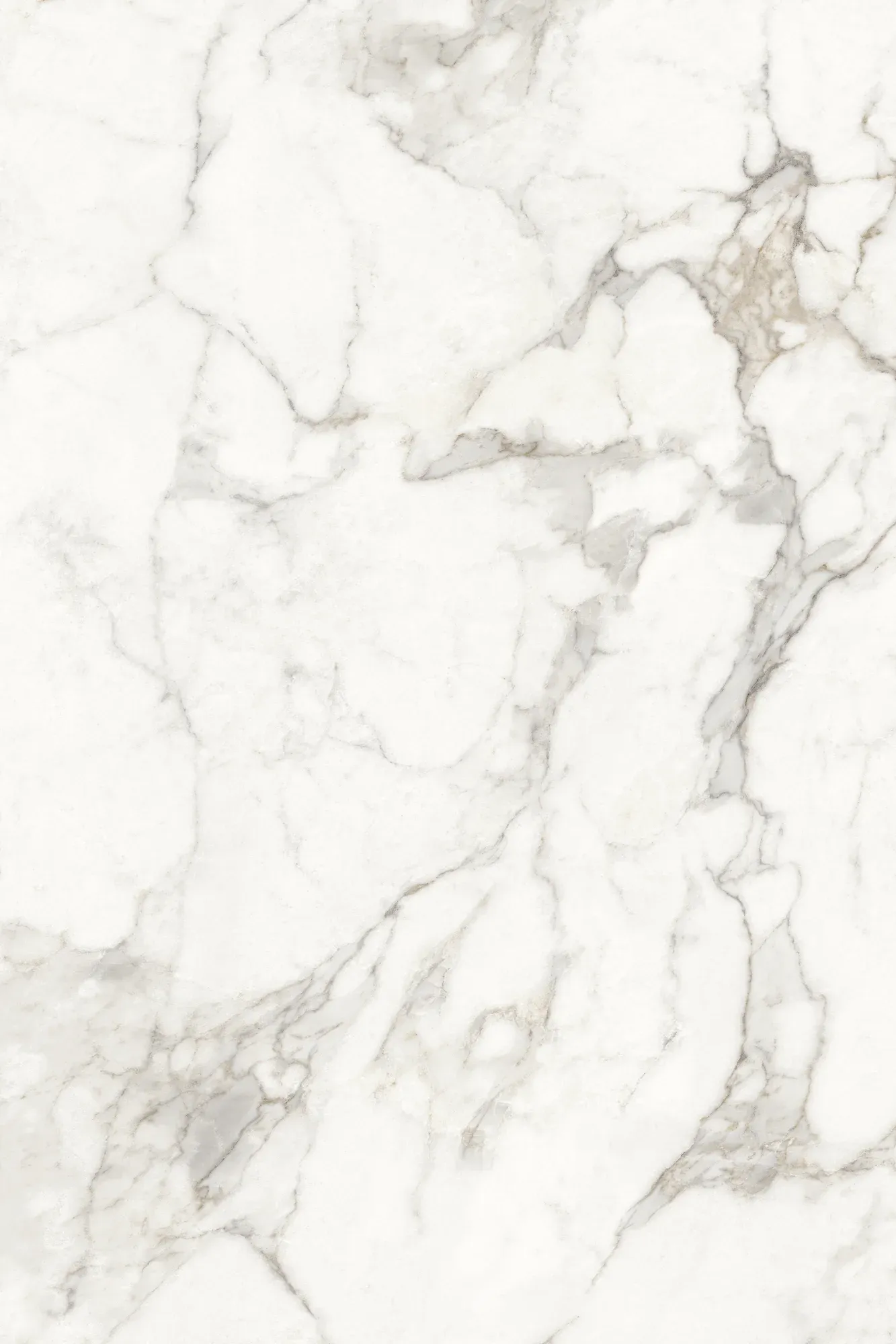 Full slab face of Tuscan Dawn white and gold marble look sintered stone