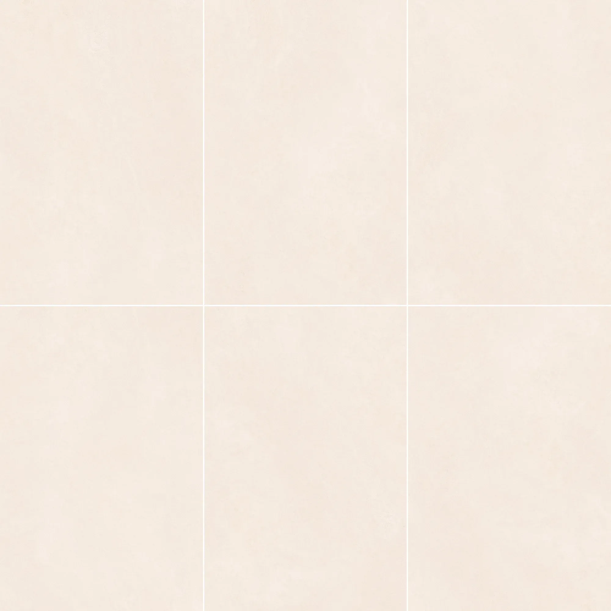 Six coordinated Veil Perla ivory limestone look sintered stone slab faces